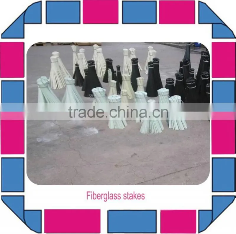 UV protection pultrusion fiberglass garden stakes