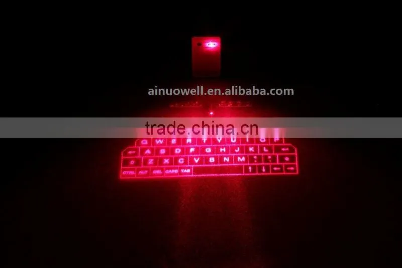 cheap bluetooth wireless virtual laser keyboard and mouse projection keyboard for laptop,tablet,smartphones with speaker