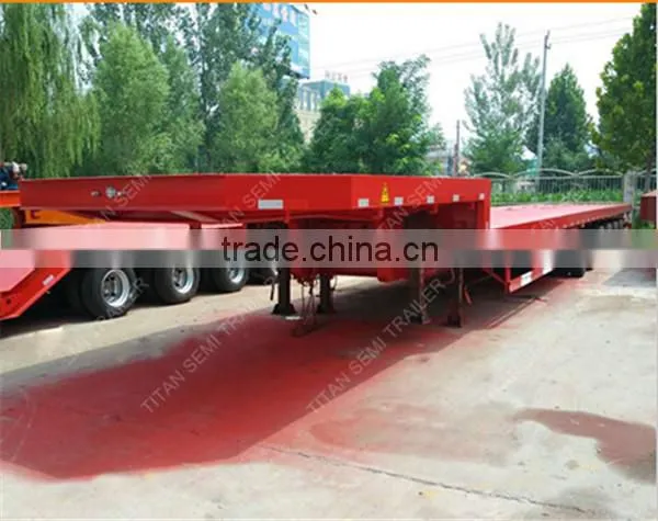 heavy duty 6 axles 60 ton extendable low bed trailer to transport balde