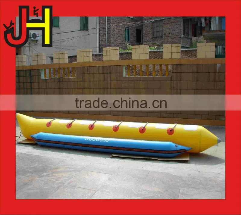 2016 8 Person SingleTube Inflatable Water Games Flyfish Banana Boat For Sale