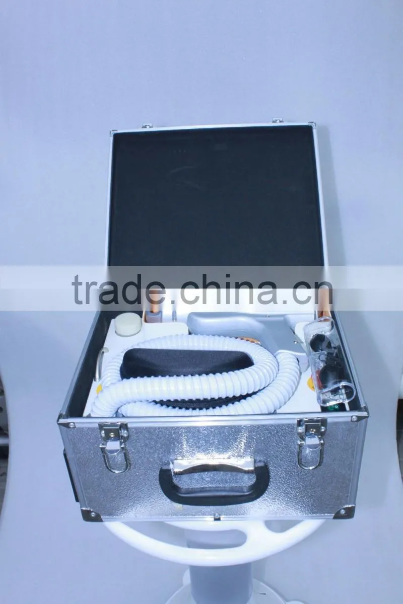 Easier carry 10KG Nd yag laser for tattoo removal machine to remove eyebrow, eyelip and wash colors in charcoal carbon q switch