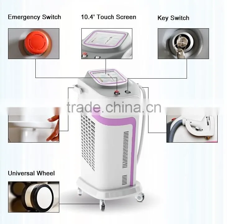 Hot sale dark skin diode laser 808 equip for hair removal