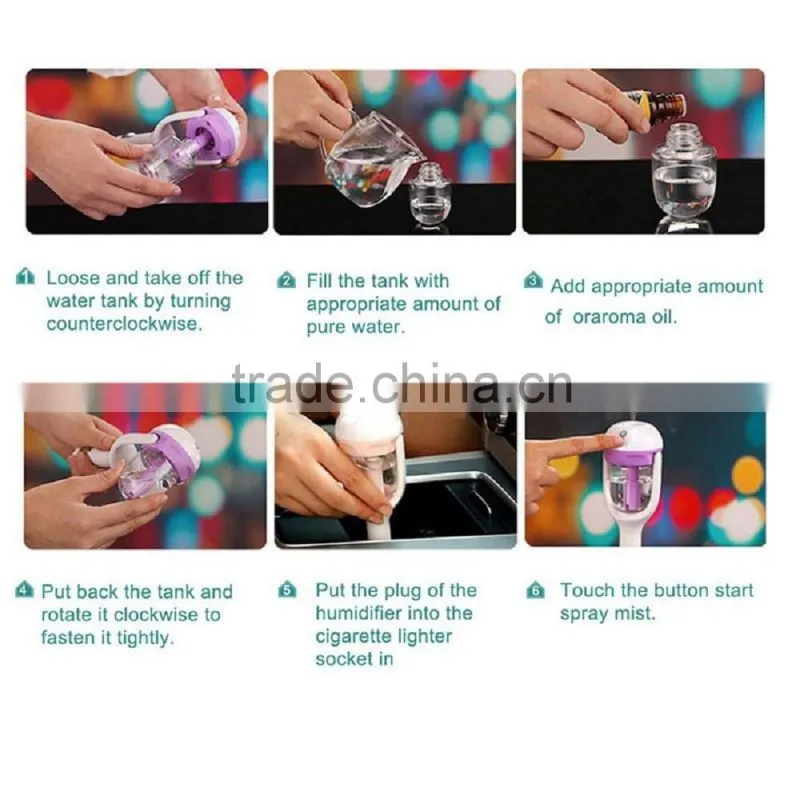 High Quality Travel Humidifier Nanum Car Air Humidifier and Aromatherapy Essential Oil Diffuser