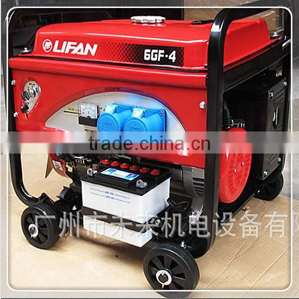 2016 Hot sale Diesel generator 6kva portable battery operated gasoline generator in india price