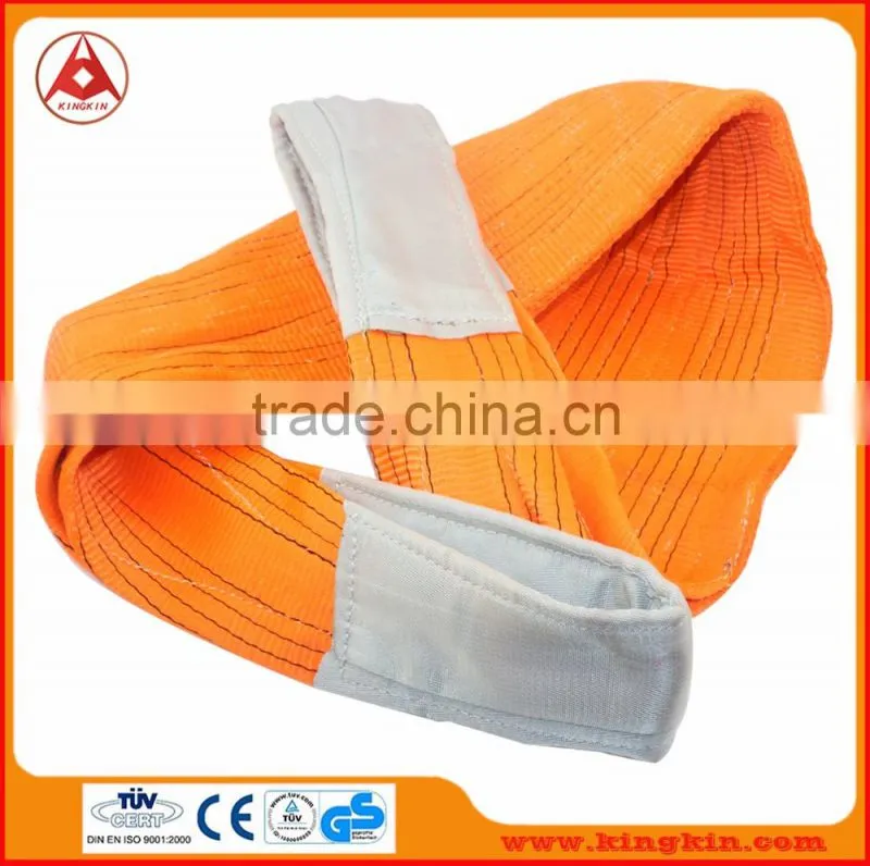 manufacture price cargo lashing belt/ round sling/webbing sling for cargo with GS, CE, ISO 9001 Certificate
