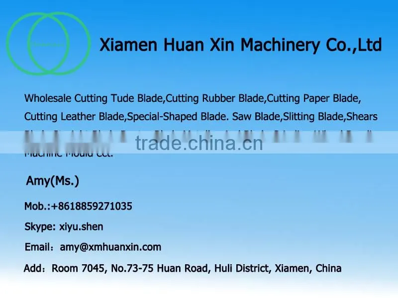 Cutting blade made in stainless steel for pipe cutting machine