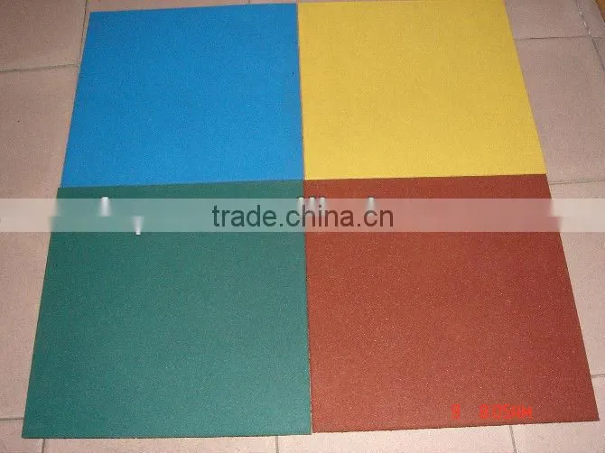 45mm Outdoor Walkway Wear-resistance Playground Surface Rubber Tile for Children
