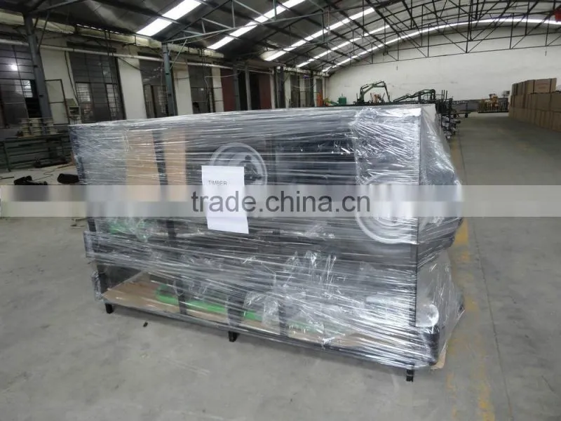 ATV towable gasoline engine hydraulic operating log trailer with crane