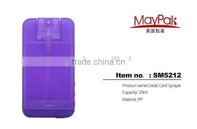 20ml PP credit card sprayer apple-shaped mist bottle