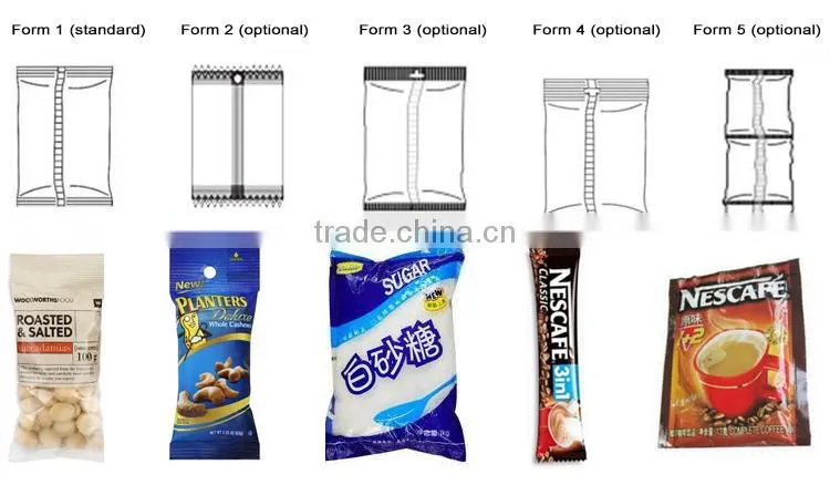 3 Sides 4 Sides Seal Bag Packing Machine