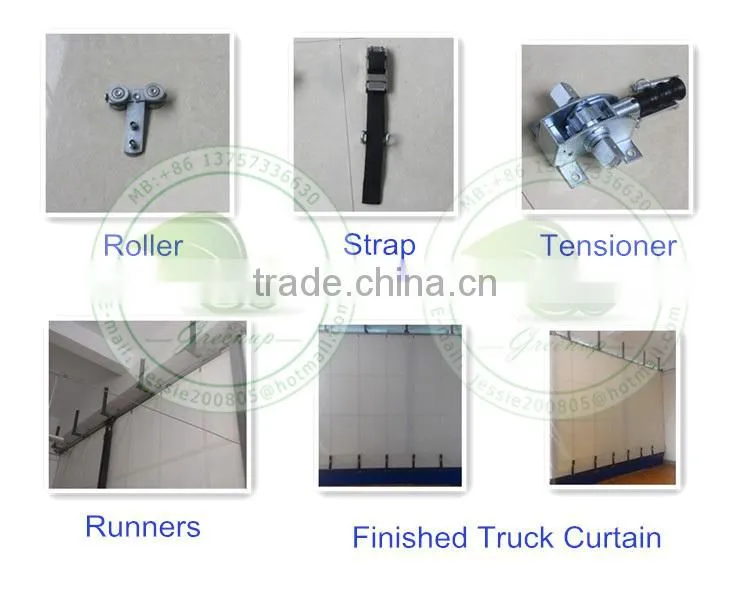 full curtain digital printing semi-tailer side tarp curtain for sale