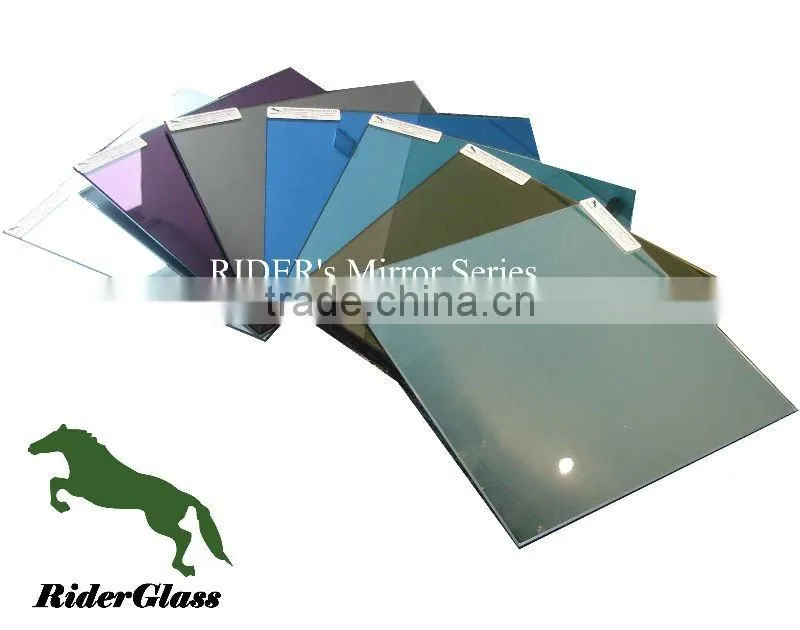 Alibaba China Supplier Rider Glass 1.3-5mm Aluminum Mirror Sheet Glass