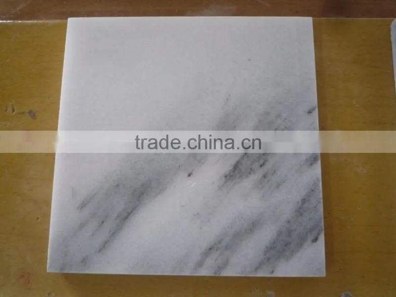 China grey veins white marble tile for floor and wall