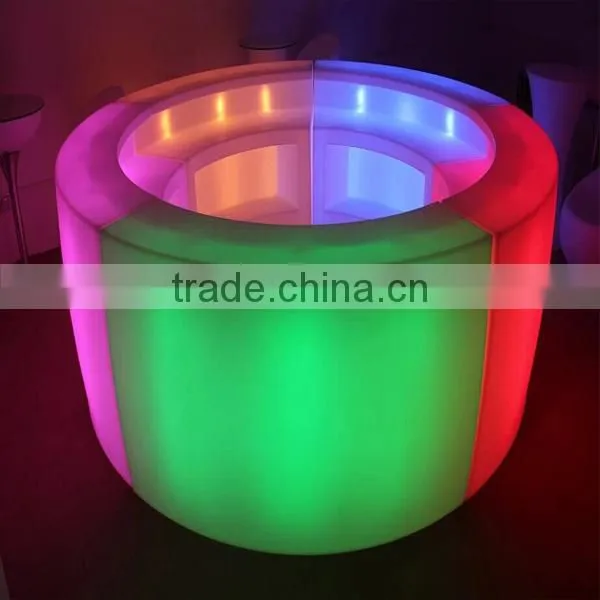 PE plastic color change remote control straight led bar counter