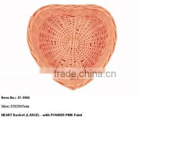 2014 empty cheap wicker fruit display basket for decor wholesale