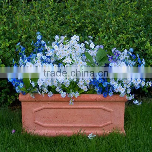 Patio Planter Deep Square Planter Box Plants Large Resin Planter Pot Container QL-66410