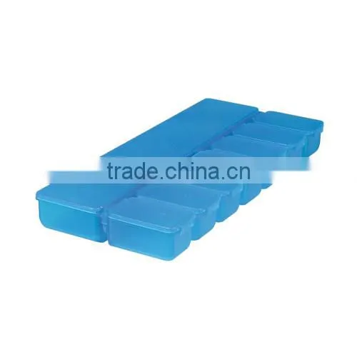 portable travel plastic medicine pillbox pill organizer with 4 compartments