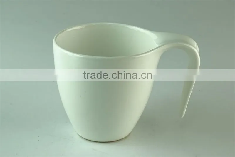 Stocked 400ml Fctory Round handle sublimation ceramic coffee White mug/cup standard for daily use