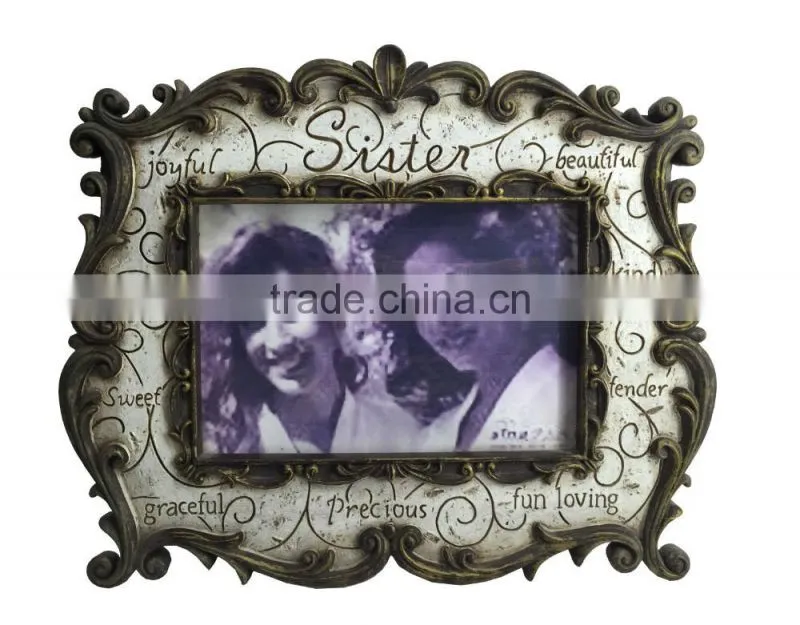 Family record beautiful resin picture photo frames factory direct