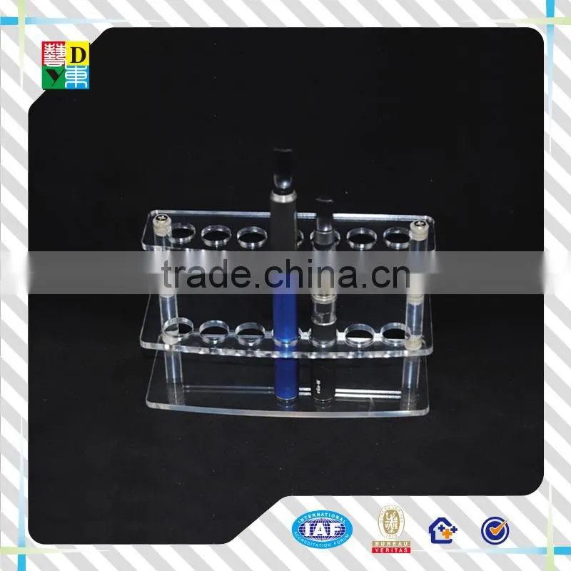 2015 wholesale acrylic pen holder simple design lucite acrylic pen holder high transperant PMMA acrylic pen display stand