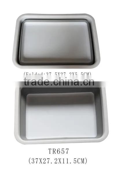 New arrival eco-friendly plastic kitchen fruit foldable strainer basket