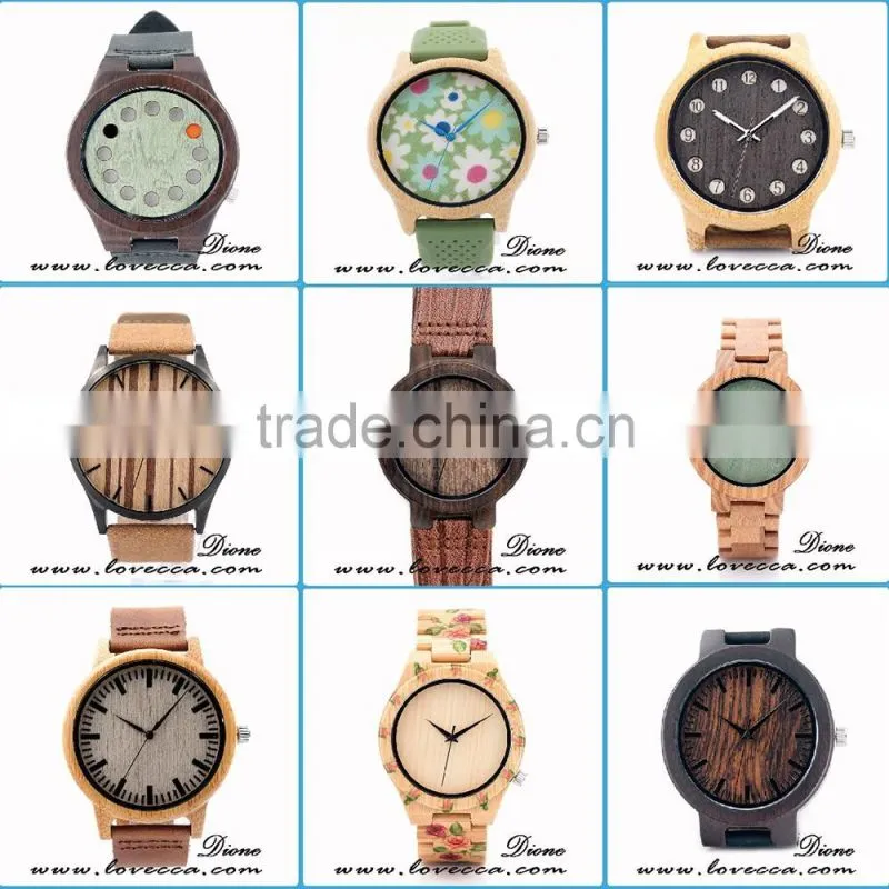 High quality watch china wood watch automatic mechanism mens