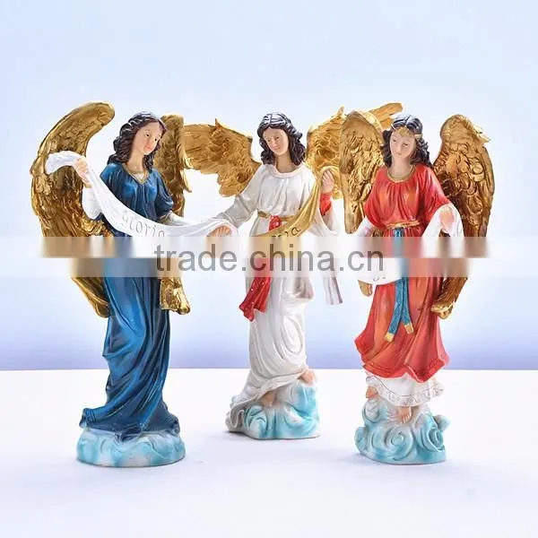 Religious Christian ceremony baptism mary crucifix cross figurine