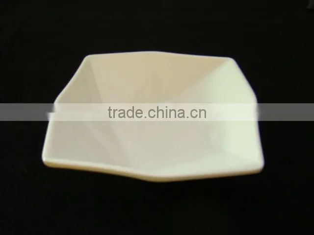 hotel white round melamine sauce plate