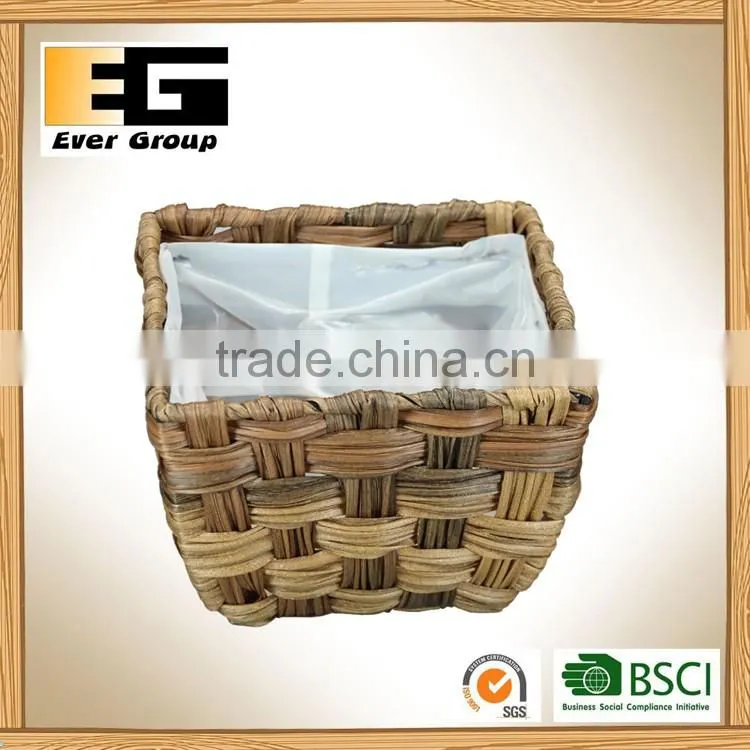 PE plastic woven garden flowerpot