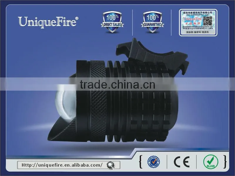 Uniquefire hunting automotive power rechargeable bicycle headlight
