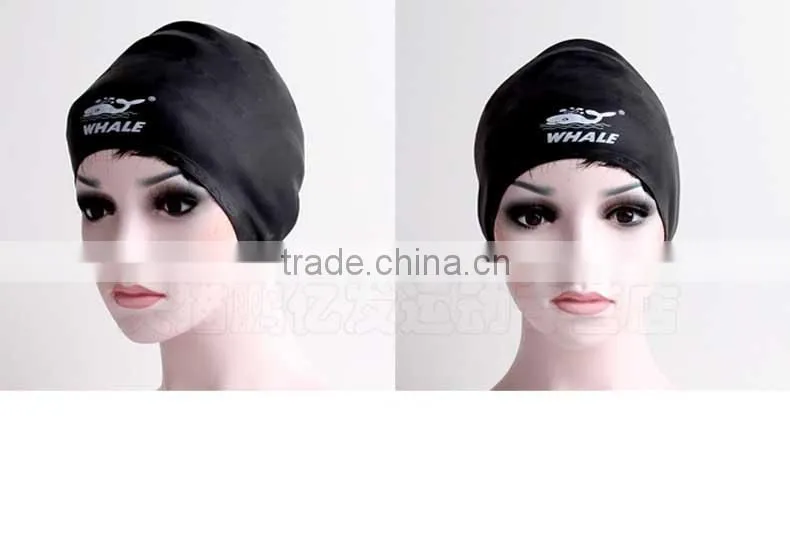 Custom silicone swim cap swim customized company logo for long hair swim cap