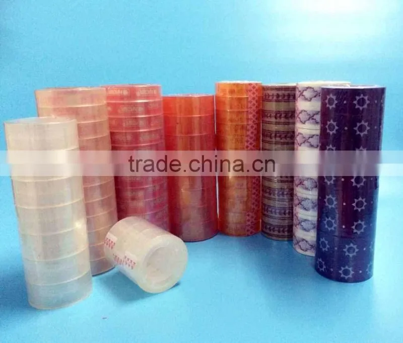 wholesale different size stational official adhesive tape with plastic core custom package