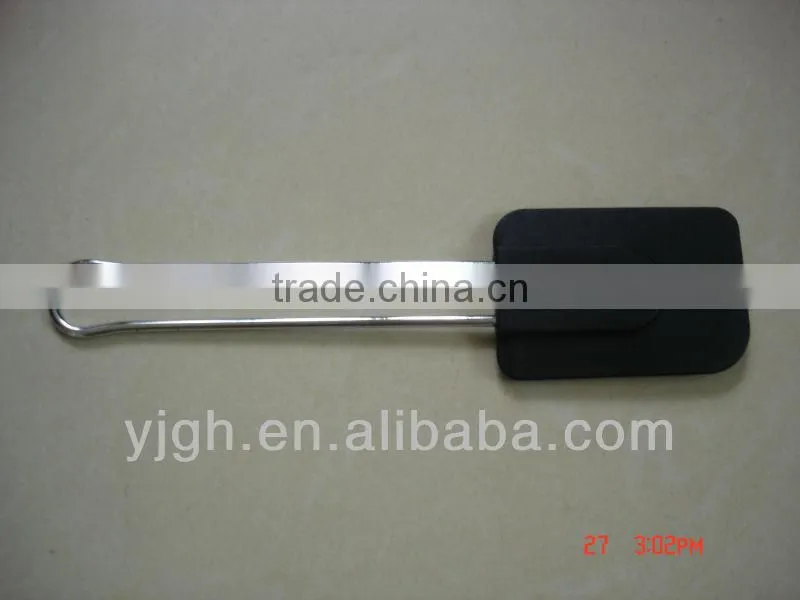2013 new design silicone spatula with stainless steel handle