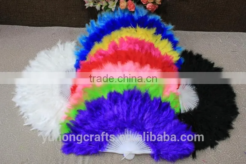 Feather fans for wedding gifts