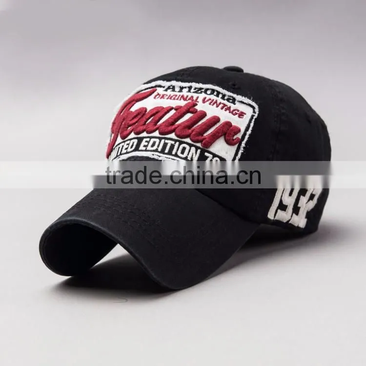 2017 custom 100% cotton baseball caps wholesale