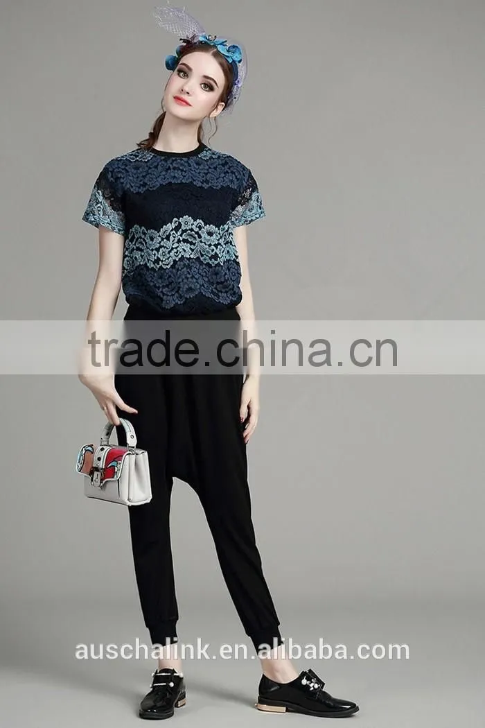 hot sale personalized chic ladies cheap baggy pants wholesale price