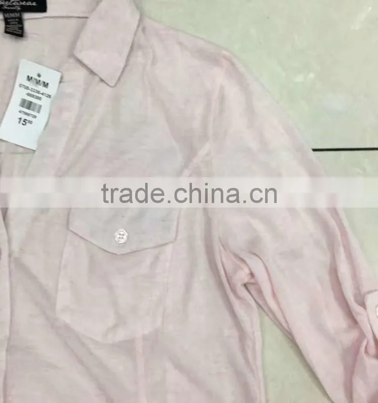 Good quality of office lady long sleeve blouse factory closeout