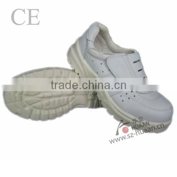 Cow leather high cuff anti-smashing safey shoes