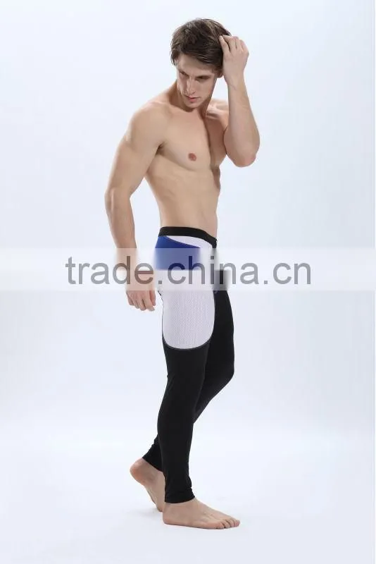 Wholesal underpants, Cheap Thermal Underwear for Men, Nylon Mesh Color Matching Long John