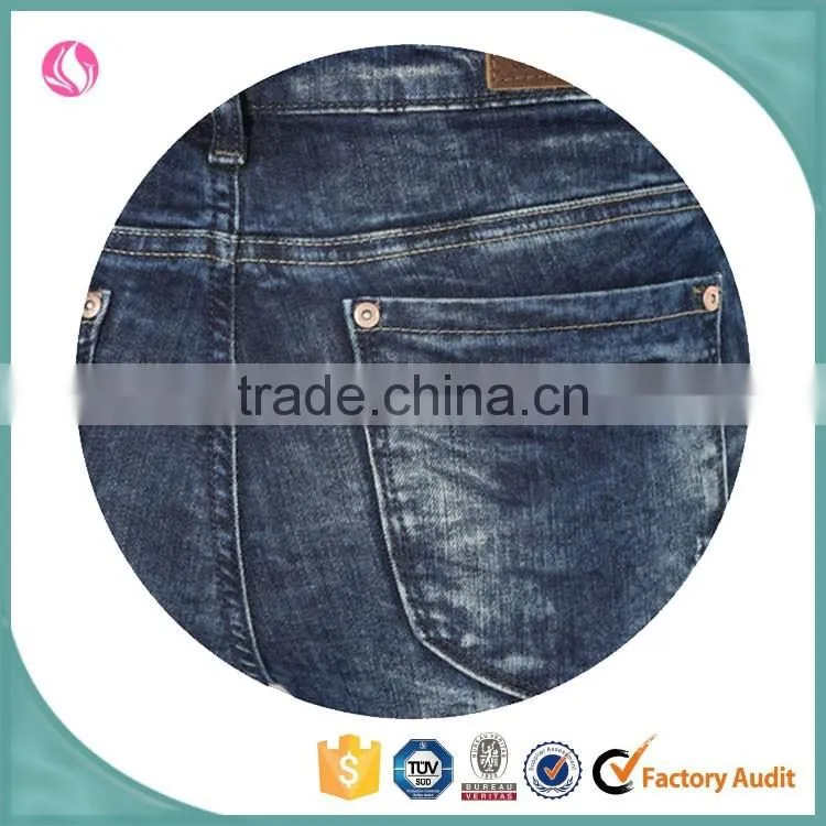 Ladies Latest Jeans Women Denim Fabric Custom Box Jean Trousers