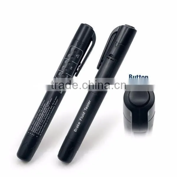 Full Tracking 2016 New Brake Fluid Lipuid Tester 5 LED Car Vehicle Automotive Test Oil Pen For DOT3, DOT4, DOT5 Free shipping