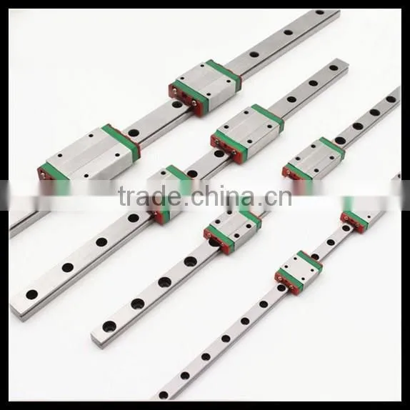 3D printer miniature linear guide MGN7 with MGN7C and MGN7H slide block bearing