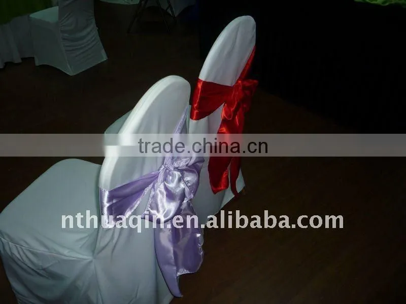 Apple green satin chair sash and elegant sash chair sash