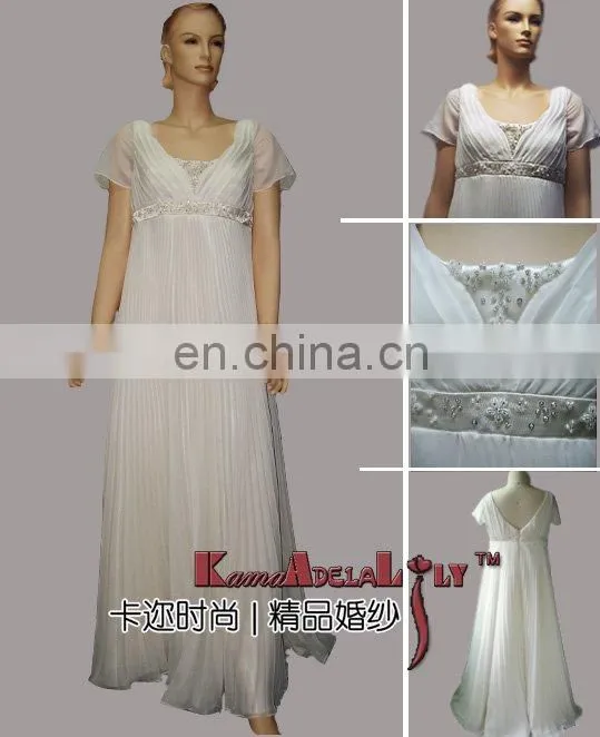 EM722 Lightsome soft chiffon maternity dress wedding gown bridesmaid dress