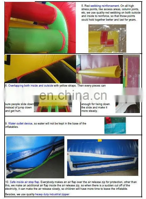 2013 new design tiger jungle theme inflatable combo games