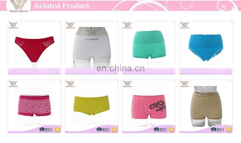Blue stripe pattern anti-bacterial soft new design plus size women panty