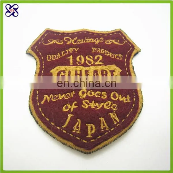 sew embroidered badge/patches on clothing or jeans