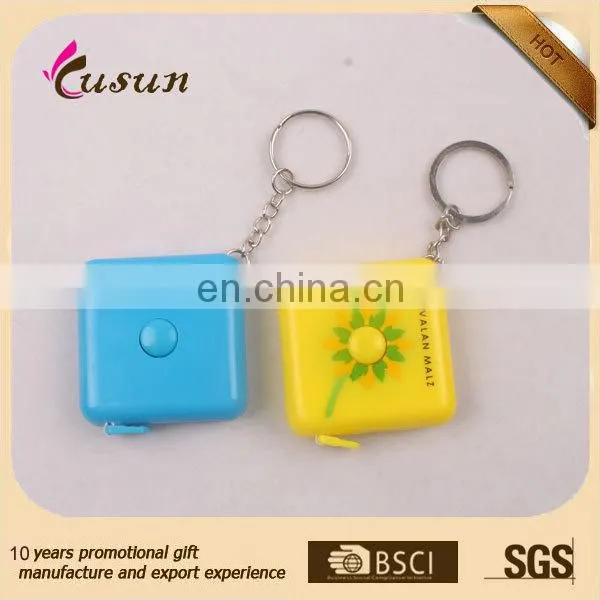 150cm 60 inch Push Button Round Case Soft Retractable Plastic Tape Measure