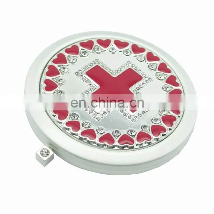 Cheap sea shell shaped pocket mirror for promotion