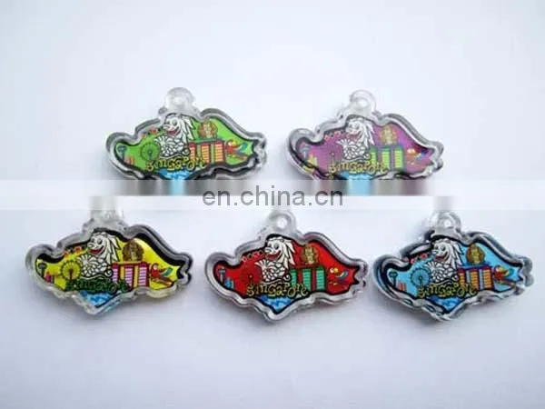 Clothing shape with custom design card inserted blank Acrylic keychain
